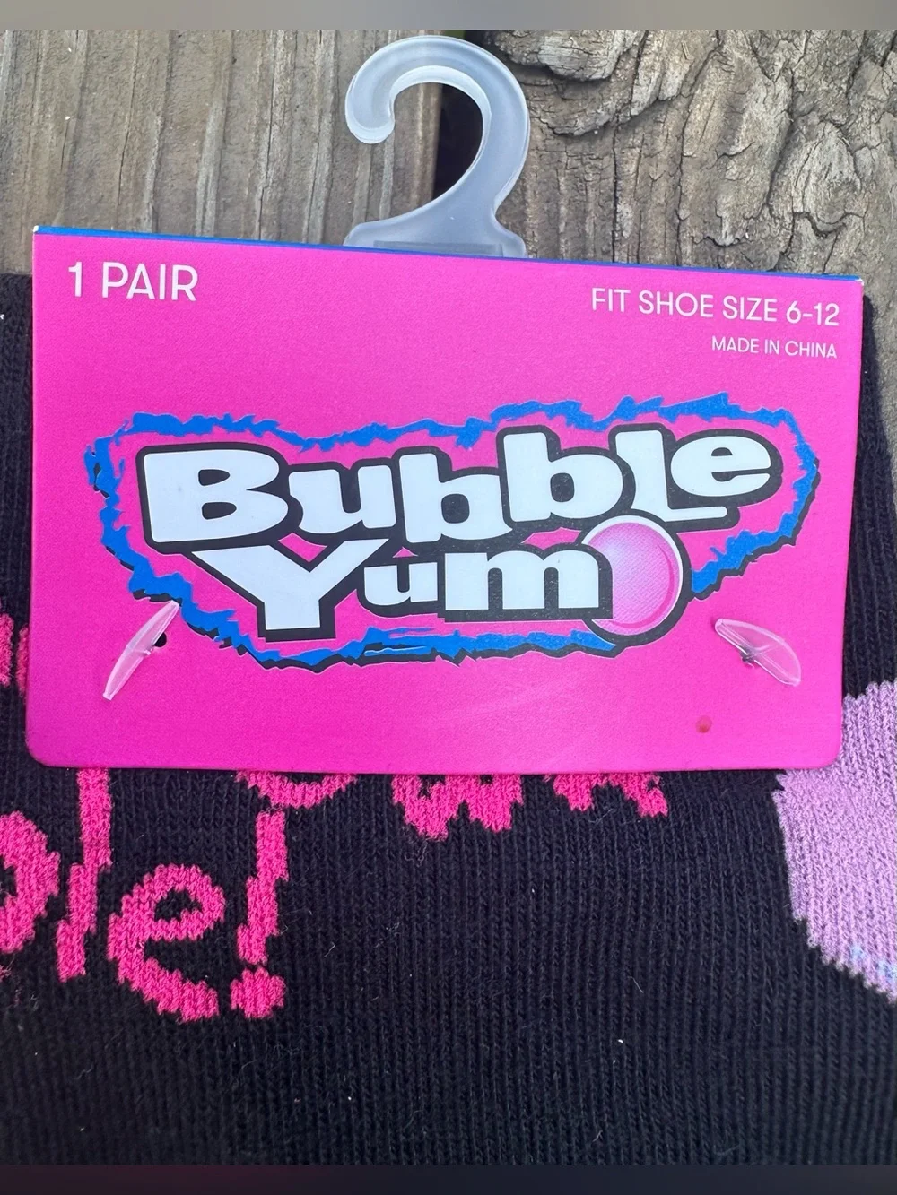 Bubble Yum “Blow Your Own Bubble” Crew Socks